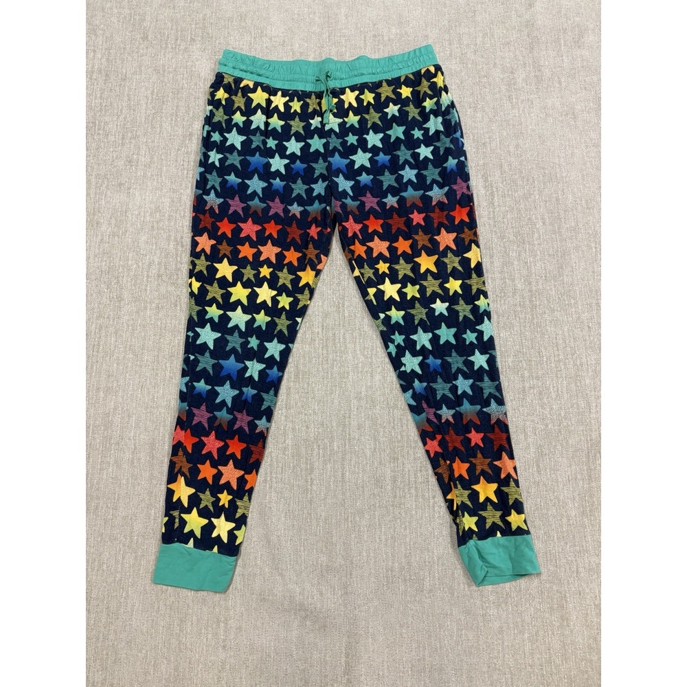 Little Sleepies Shades Of Stars Women's Large Pajama Pants Mom Joggers Colorful